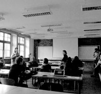 [Fig. 11] Wroclaw University of Technology, Studio debate. Photo by Tomás Forjaz, edited by author