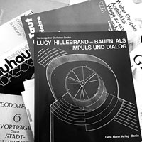 [Fig. 04] Key References, Volume 2: Architecture Research by Design; a.o. L. Hillebrand, W. Gropius, T.W. Adorno, Le Corbusier, O. Aicher