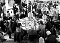 [Fig. 24] Round Table 'Schaffensprozesse im Dialog' at UdK Berlin, final discussion. Photo: Christian Pieper, 2009